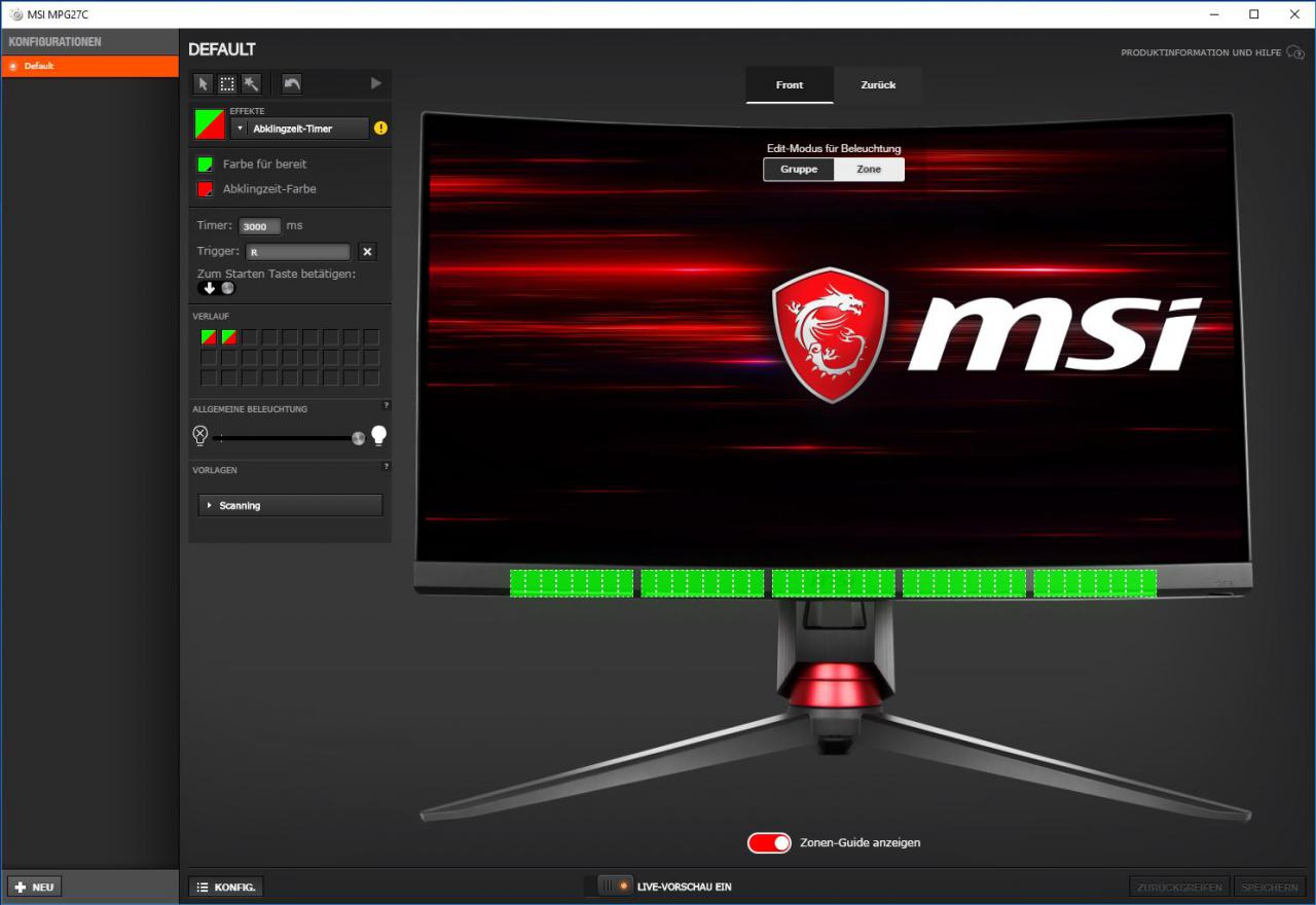 [21/03/2018] MSI Optix MPG27CQ im Test: Steelseries-RGB und Software-OSD (22)