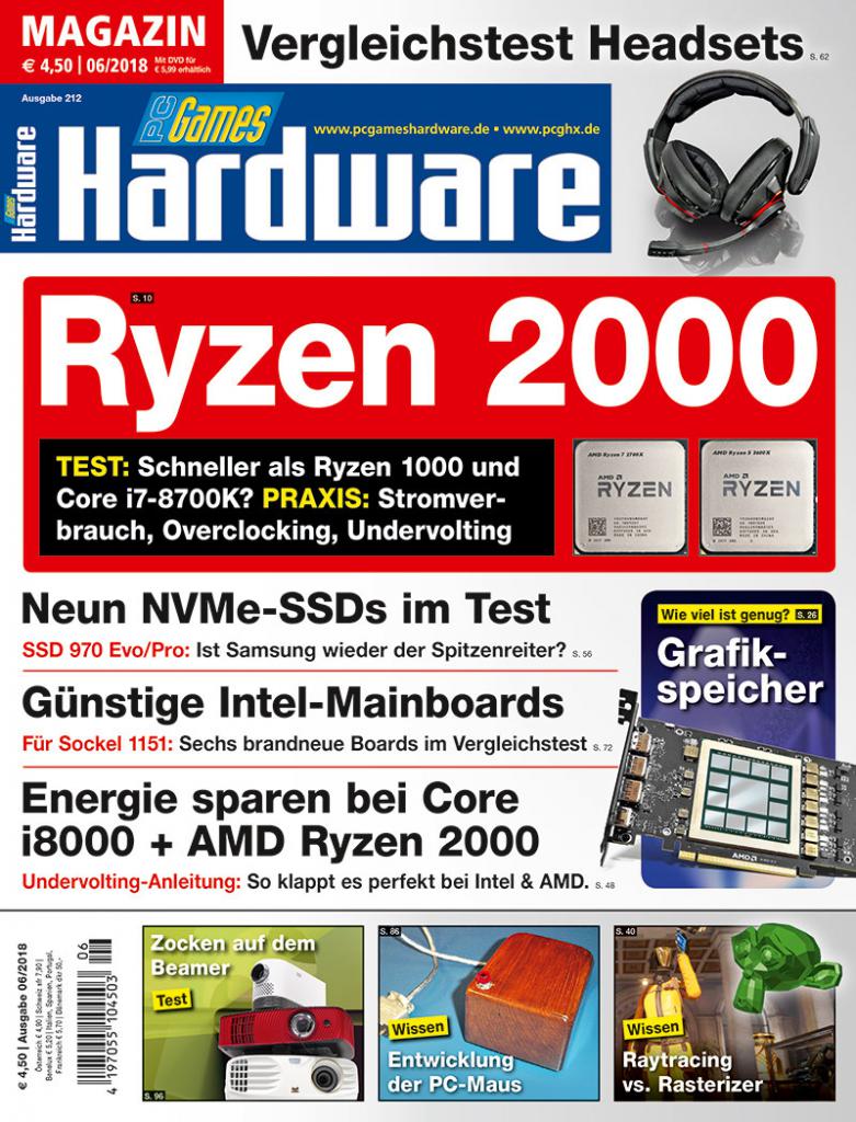 [23/04/2018] Magazin-Titel PC Games Hardware #212 06/2018
