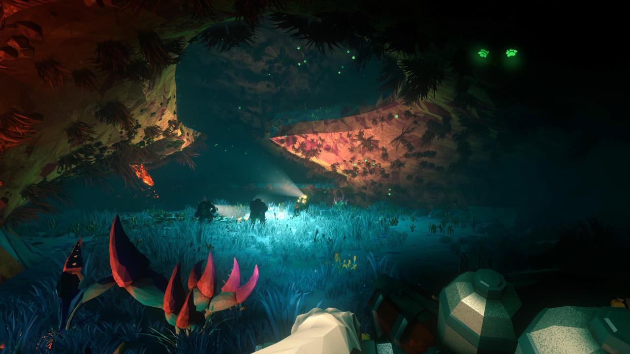 [30/04/2018] Im Koop-Hit Deep Rock Galactic spielt auch die Beleuchtung eine essenzielle Rolle als Teil der Atmosphäre. Betrunkene Weltraumzwerge auf insektenverseuchte Alienminen/Nester zu schicken, braucht Feingefühl.