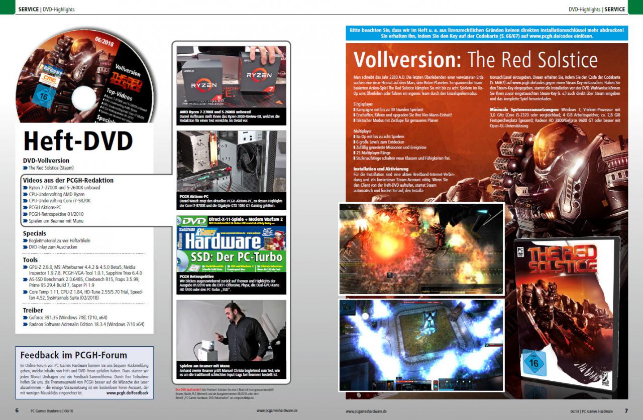 [23/04/2018] DVD-Inhalt (PC Games Hardware #212 06/2018)