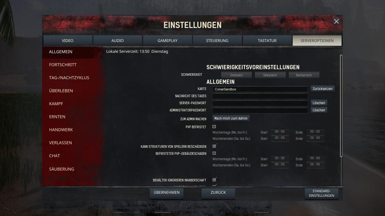 [15/05/2018] Conan Exiles Server Options