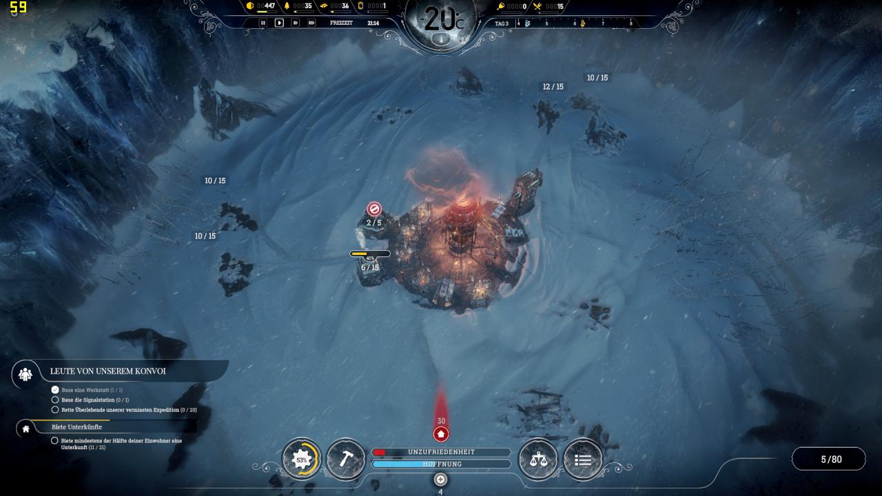 Frostpunk - Performance - 10 - Early Game, R9 390, FHD