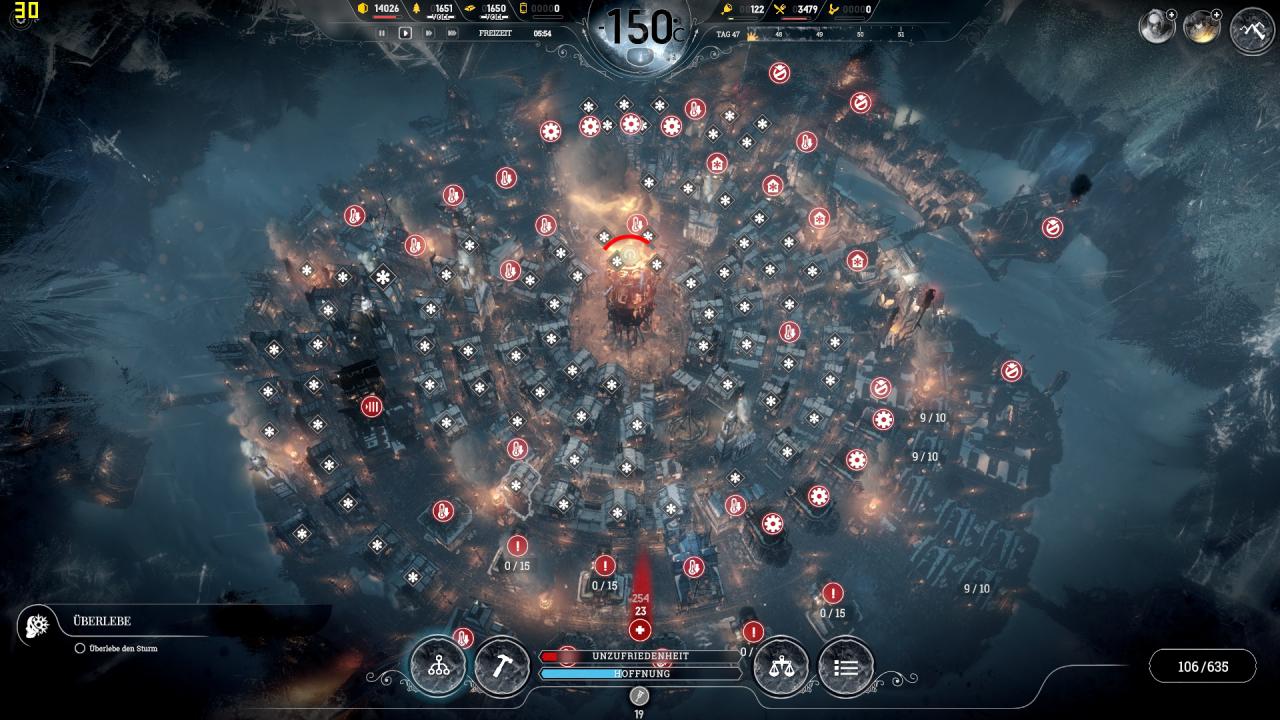 Frostpunk - Performance - 11 - Late Game, R9 390, FHD