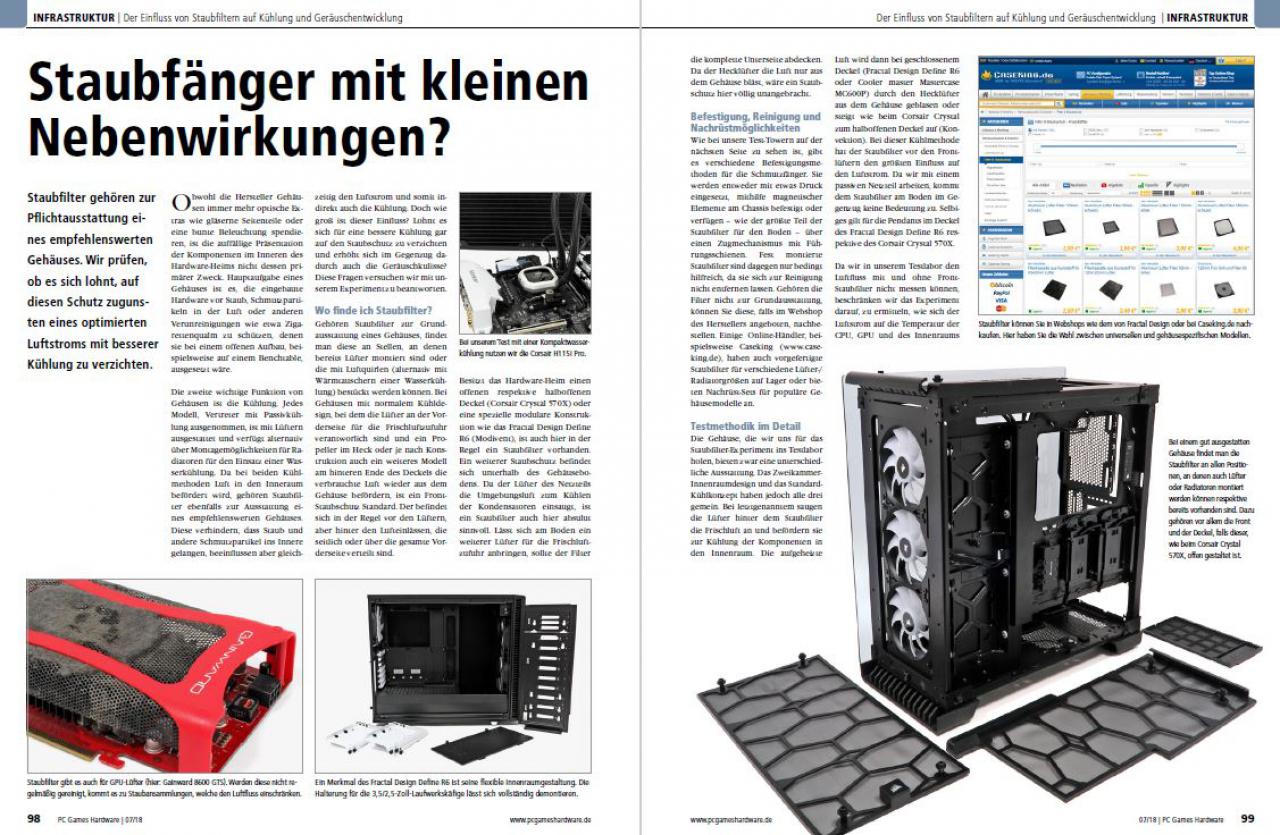 [29/05/2018] Infrastruktur – Praxistest Staubfilter