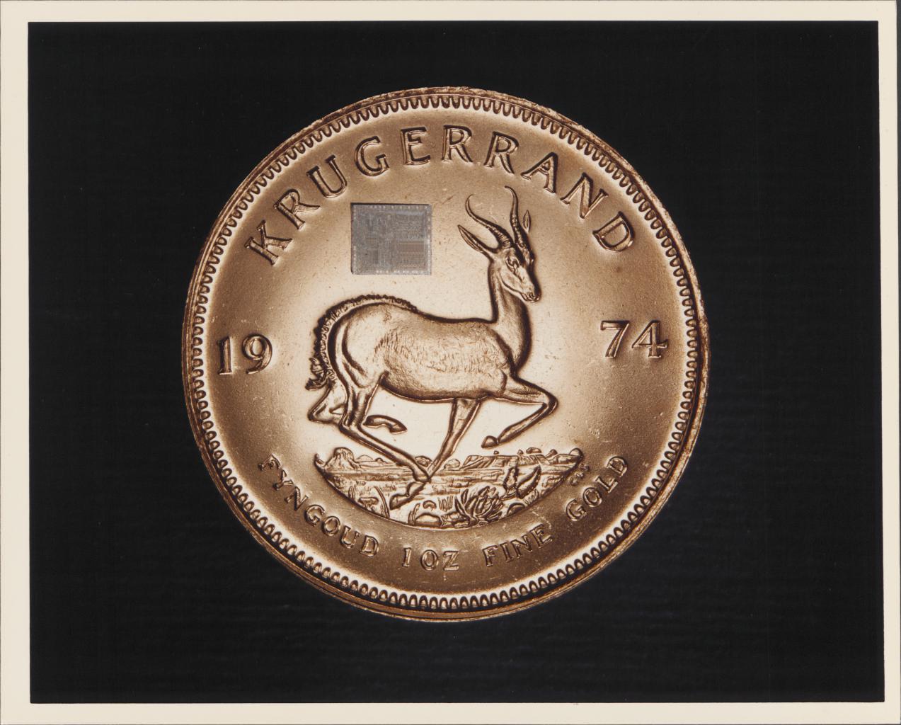 [25/05/2018] Ein Intel 8080 auf einer südafrikanischen Krugerrand-Goldmünze