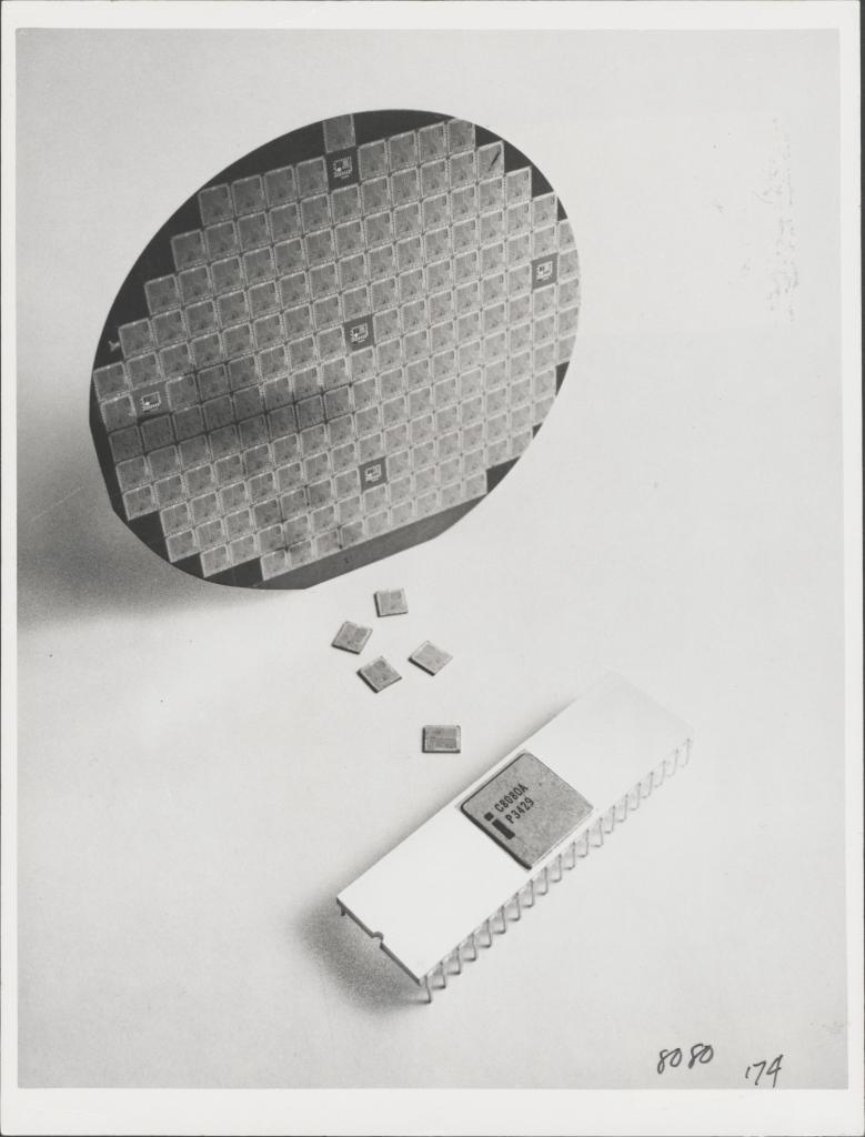 [25/05/2018] Ein Wafer mit Intel-8080-Chips