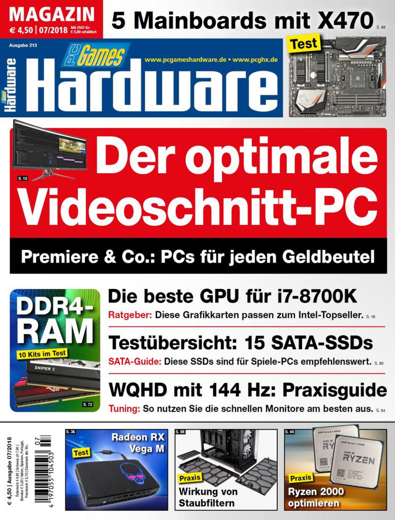 [29/05/2018] PCGH #213 07/2018: Titel Magazin
