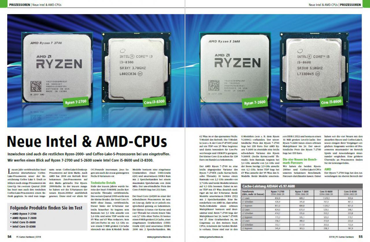 [29/05/2018] Prozessoren – Test neue CPUs