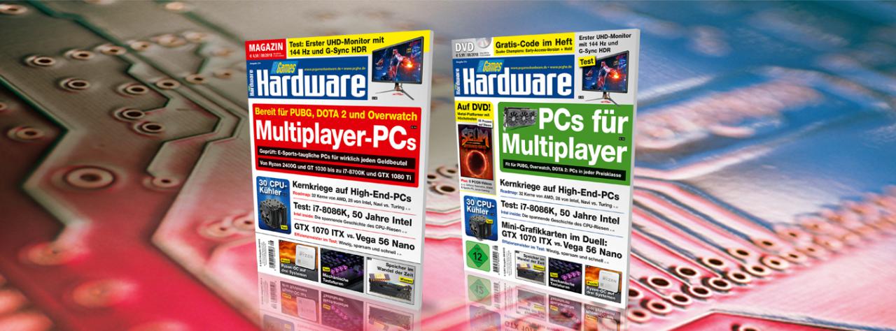 [28/06/2018] PCGH 08/2018 (#214): Beide Cover