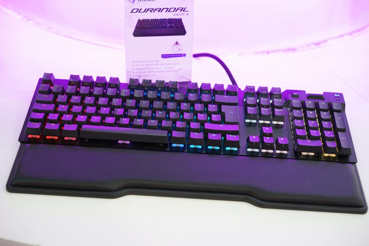 [18/06/2018] Tesoro Durandal Gen X: Schlichte Flaggschiff-Tastatur mit Cherry MX Speed Silver RGB (2)
