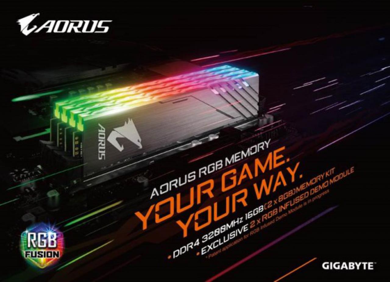 [04/06/2018] Aorus RGB RAM: Gigabyte zeigt eigenes Speicher-Kit zur Computex (1)