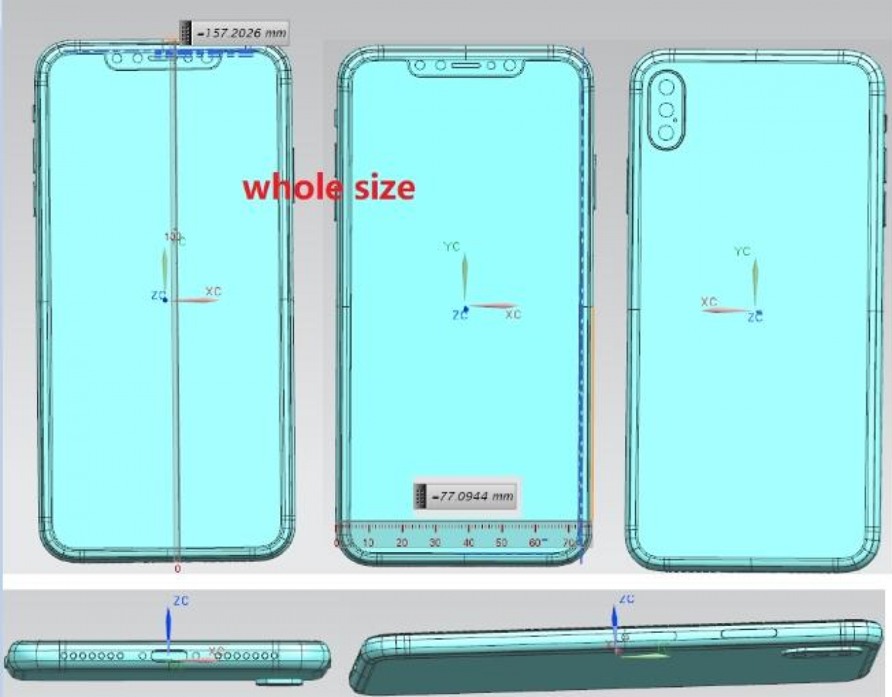 [12/06/2018] iPhone X Plus: Geleakte Baupläne deuten Größe und fehlenden Fingerabdrucksensor an (1)
