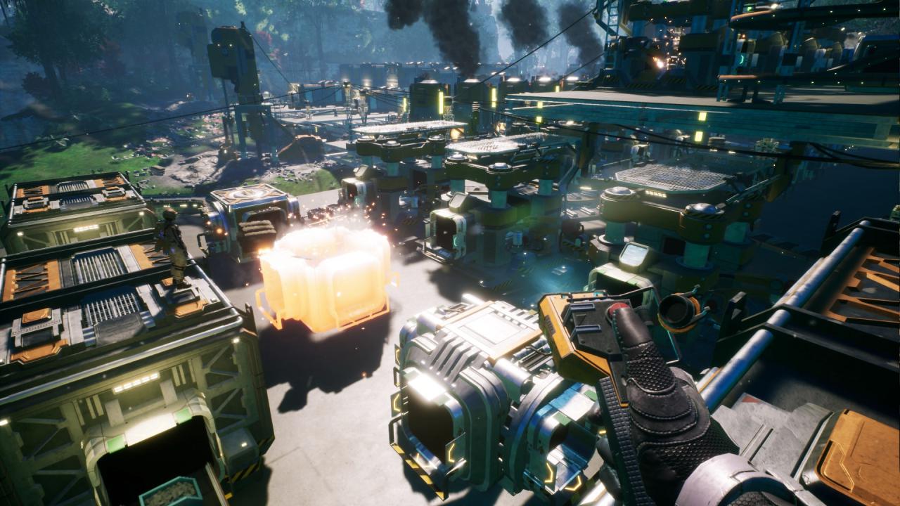 [15/06/2018] Satisfactory, Coffee StainDie Macher des Goat Simulators, das schwedische Entwicklerstudio Coffee Stain Studio in Skövde, haben ein SciFi-Aufbaustrategiespiel, welches aus der Ego-Perspektive gespielt wird, auf der E3 2018 vorgestellt. Es gilt, einen fremden Planeten zu erkunden und Rohstoffe zu erschließen, die dann für den Konzern „FICSIT“ abgebaut werden sollen. Auf dem 900 Quadratkilometer großen Planeten können sich vier Spieler im Coop gemeinsam der Rohstoffbeschaffung und Produktprozessierung widmen.