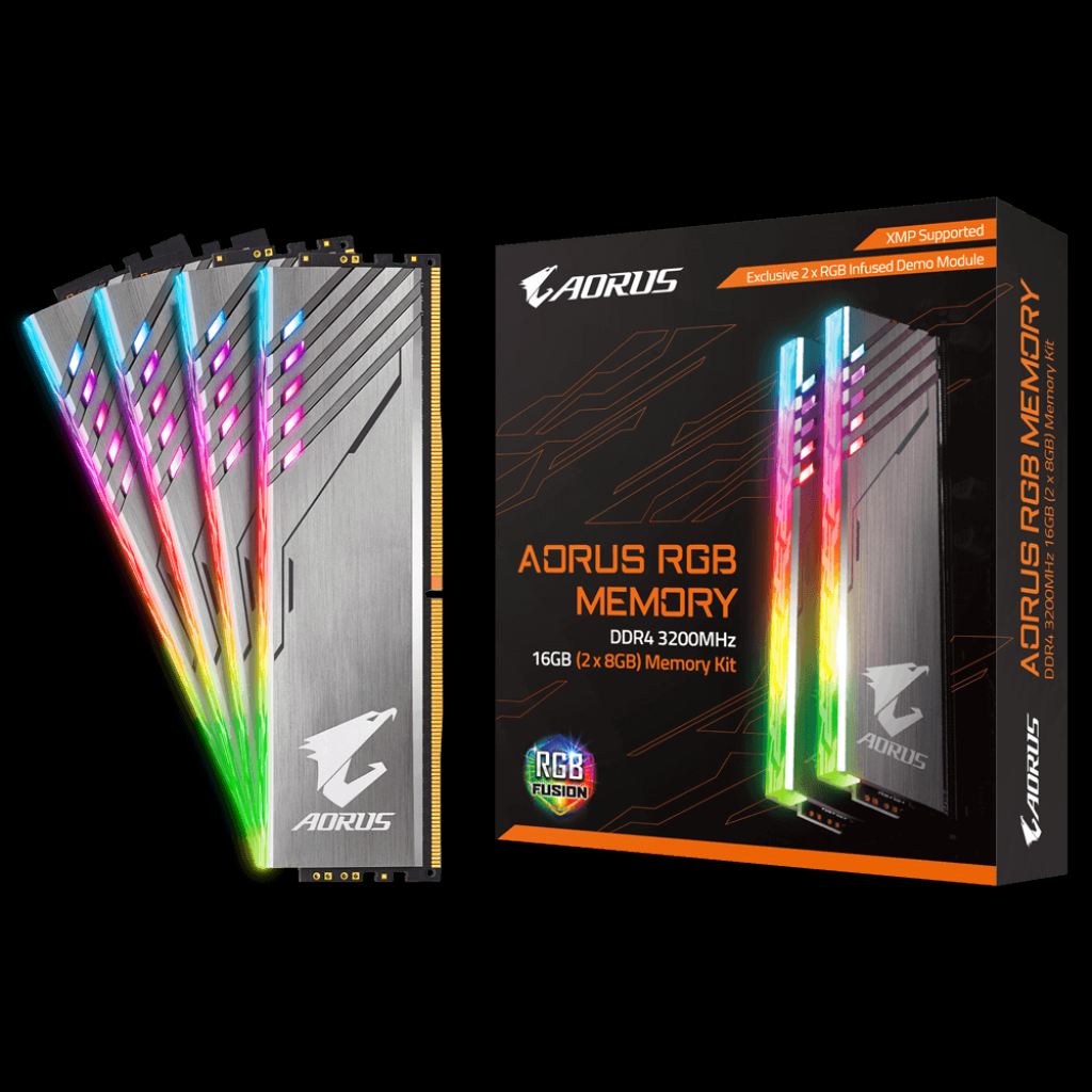 [09/07/2018] Gigabyte Aorus RGB DDR4-RAM: Samsung-B-Dies und Dummy-Module für die Optik (7)