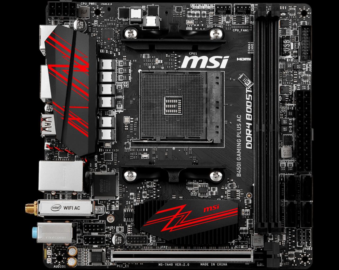 [18/07/2018] MSI B450I Gaming Plus AC 1