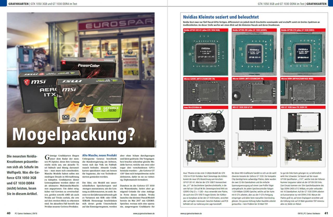 [26/07/2018] PCGH 09/2018 (#215): Grafikkarten-Mogelpackungen