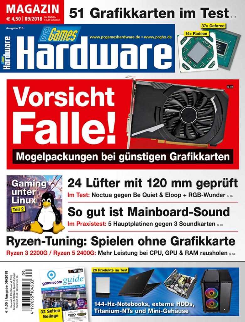 [26/07/2018] PCGH 09/2018 (#215: Cover Magazin