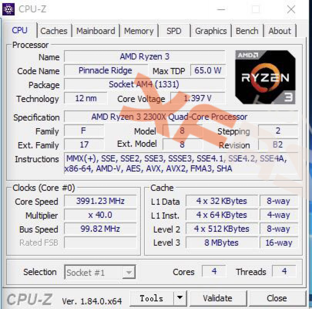 [05/07/2018] Update: Ryzen 3 2300X bei xfastest.com