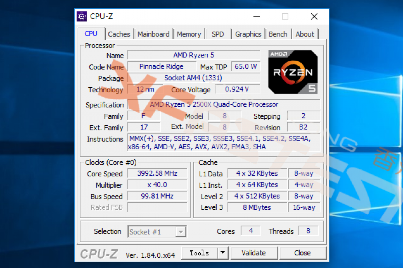 [05/07/2018] Update: Ryzen 5 2500X bei xfastest.com