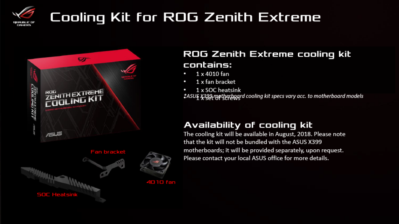 [03/08/2018] Asus ROG Zenith Extreme Upgrade Kit 1