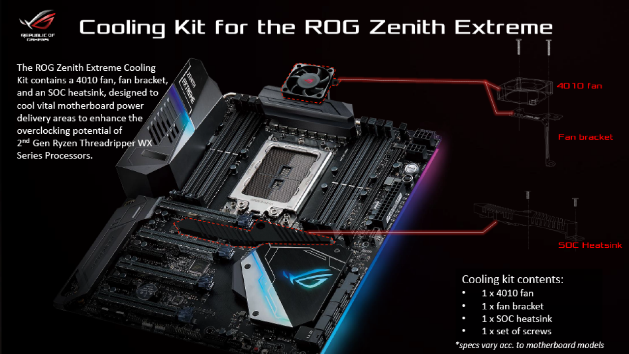 [03/08/2018] Asus ROG Zenith Extreme Upgrade Kit 2