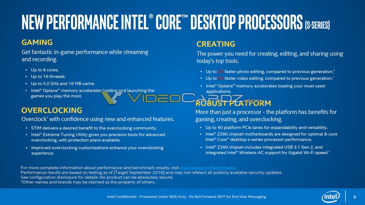 [17/08/2018] Intel Core i9-9900K und i7-9700K wohl verlötet (1)