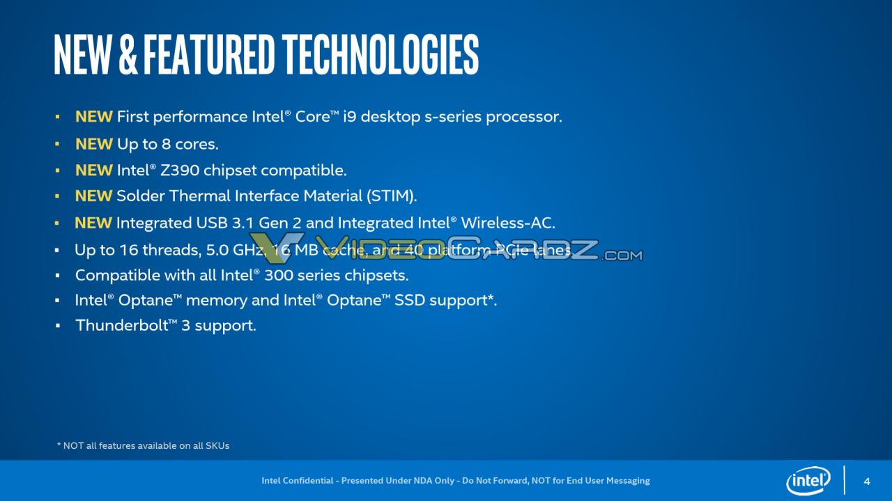 [17/08/2018] Intel Core i9-9900K und i7-9700K wohl verlötet (2)