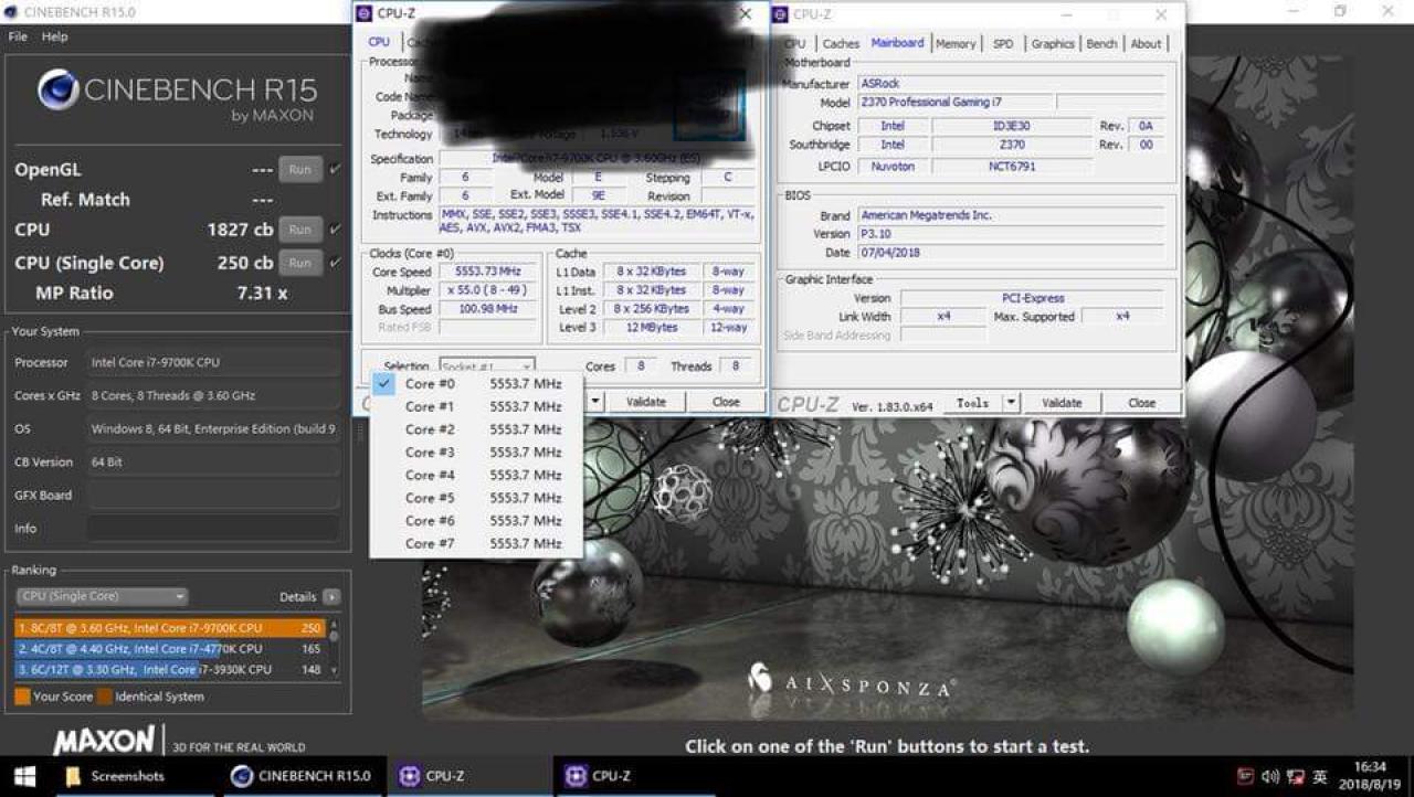 [26/08/2018] Intel Core i7-9700K auf 5,5 GHz: Benchmark zum Achtkerner aufgetaucht (1)