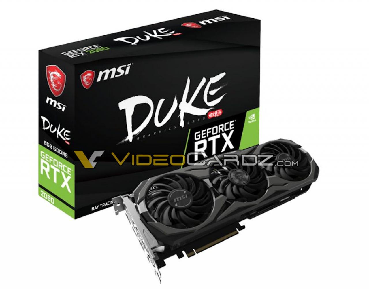 [18/08/2018] MSI GeForce RTX 2080 DUKE