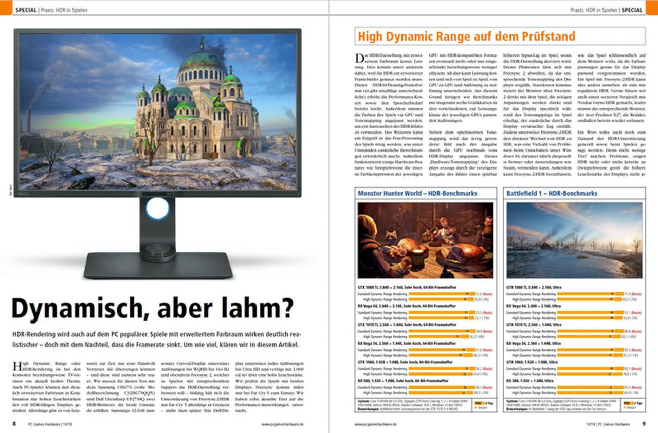 [30/08/2018] PCGH 10/2018 (#216): Special HDR in Spielen