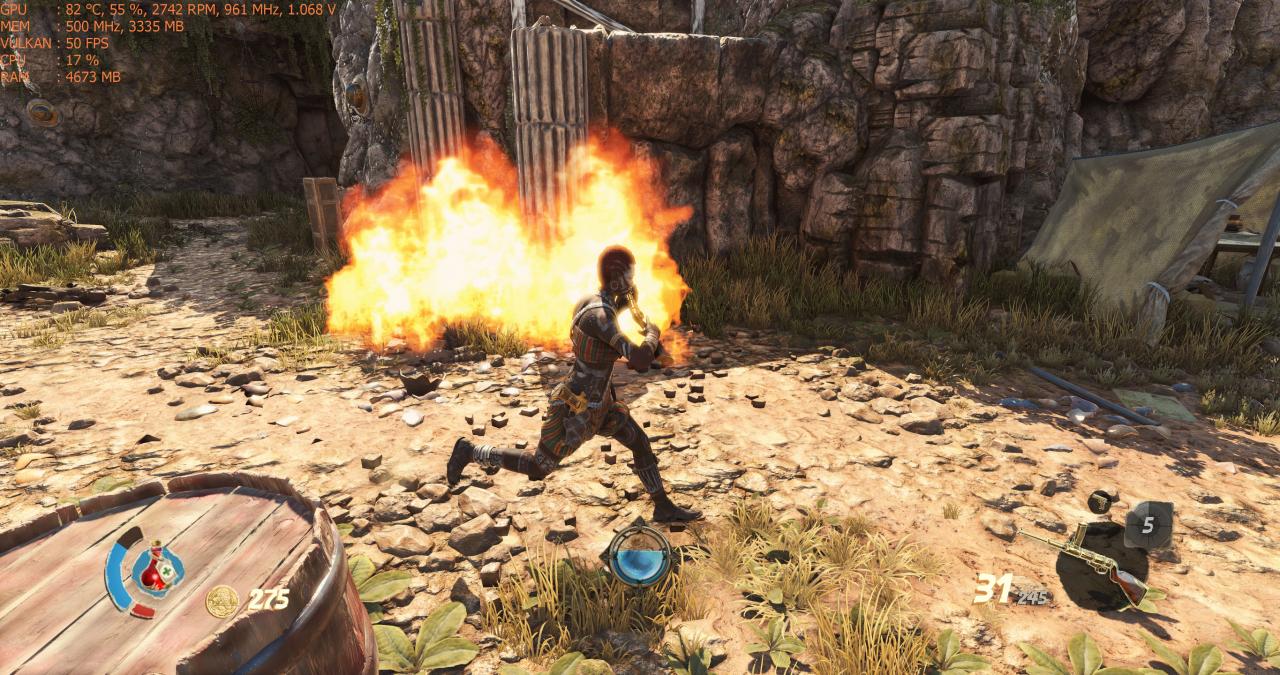 [27/08/2018] Strange Brigade im Techniktest mit Benchmarks (Bilder: 4.096 × 2.160 Pixel, maximale Details, downsampled, auf Radeon R9 Nano) (14)