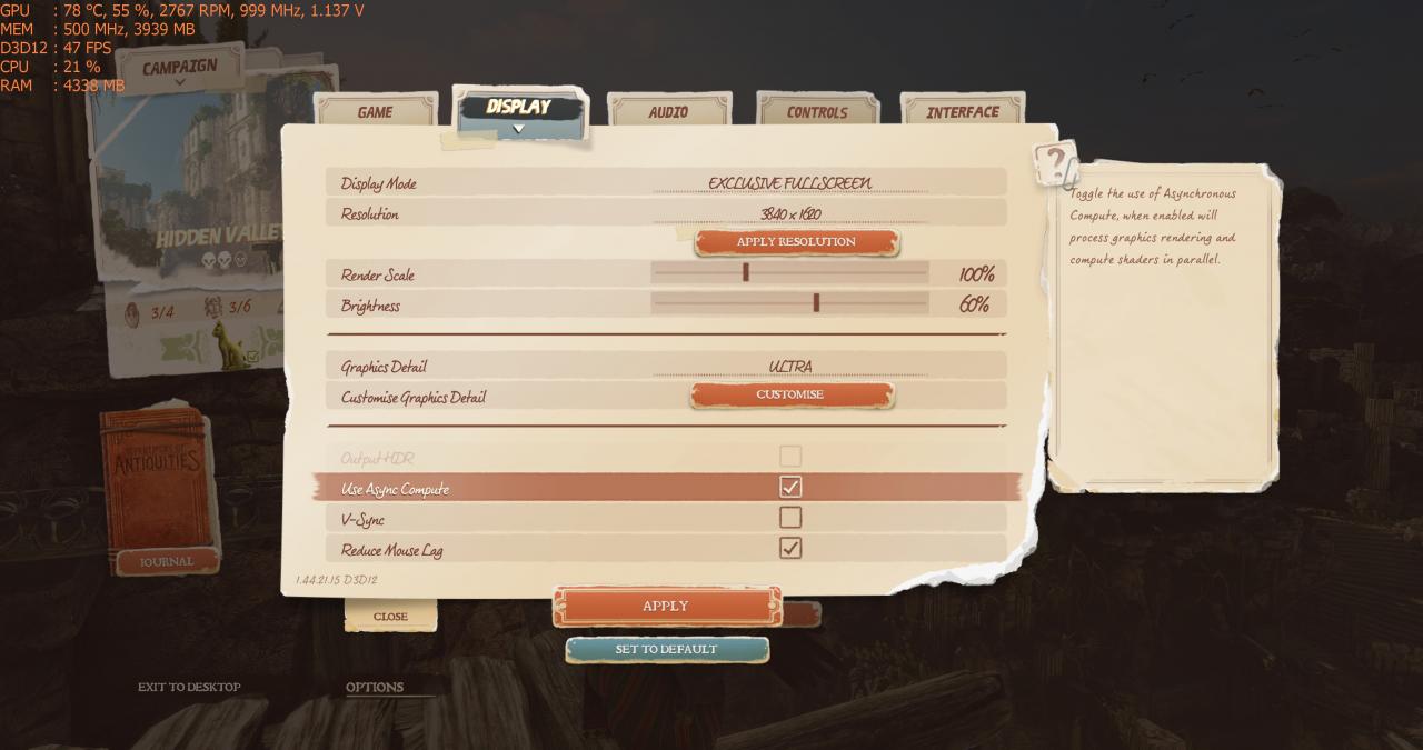 Strange Brigade Grafikeinstellungen #2