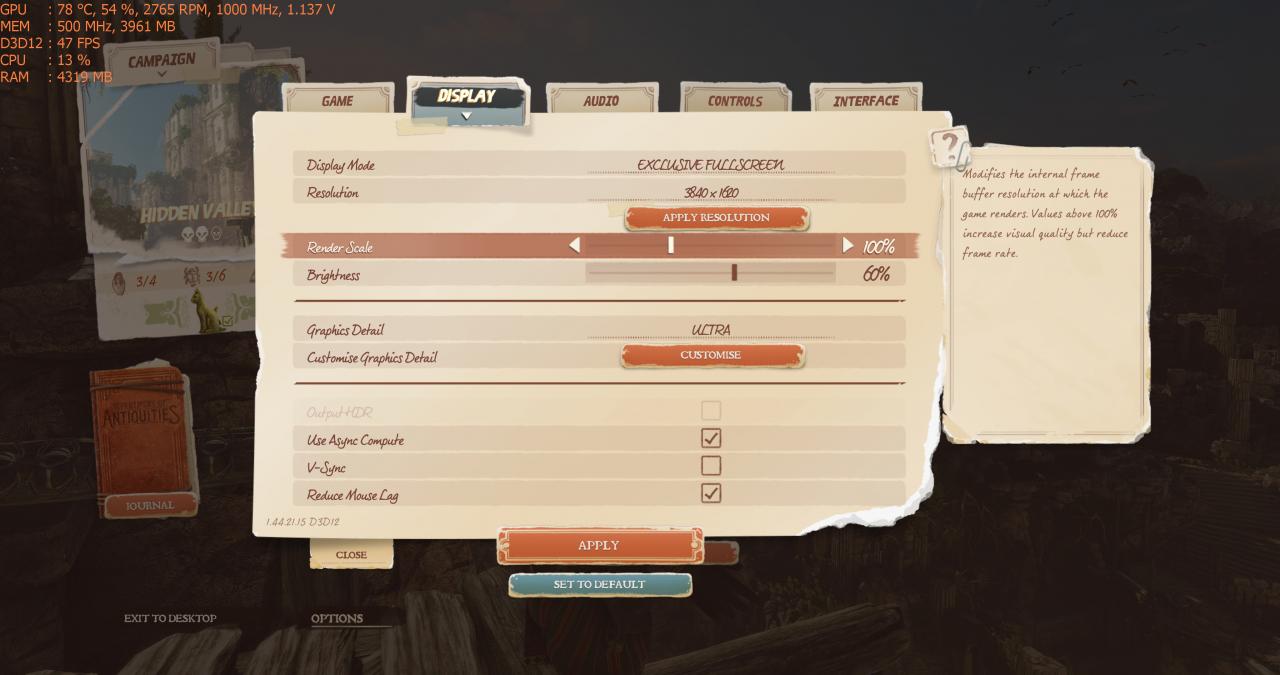 Strange Brigade Grafikeinstellungen #3