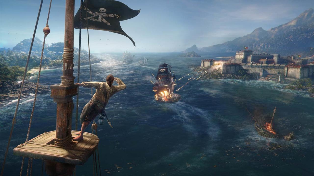 [14/08/2018] Skull and Bones: In dem taktischen Action-Spiel schlüpfen Sie in die Rolle eines Piraten, der in einer Open-World den Indischen Ozean bereist. Alternativ kann man sich mit weiteren vier Freibeutern zusammenschließen und in einer Bande auf Beutezug gehen. Erscheinen wird der Ausflug in die Hochzeit der Piraterie frühestens 2019.Webseite mit mehr Info&nbsp;und ein Trailer.&nbsp;Zu finden auf der Gamescom in Halle 6.1/Diverse