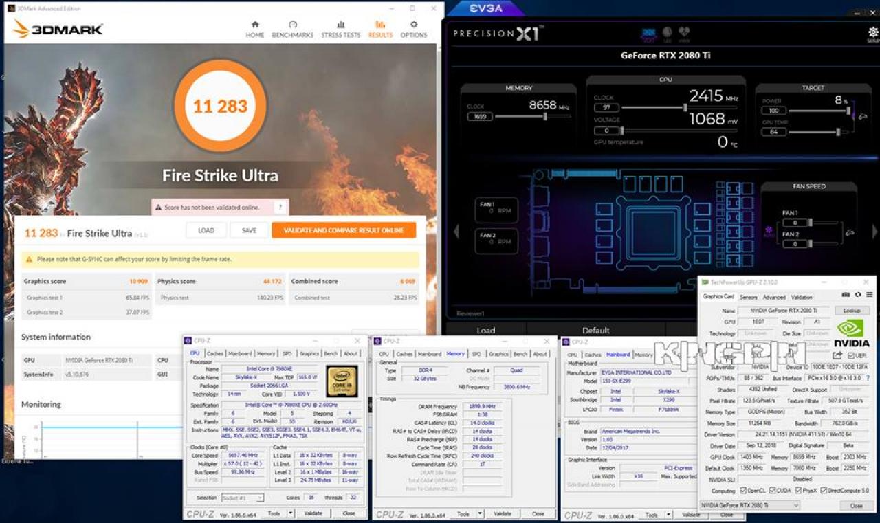 [20/09/2018] Nvidia Turing: Geforce RTX 2080 Ti dank OC und LN2 zu neuen Weltrekorden (1)