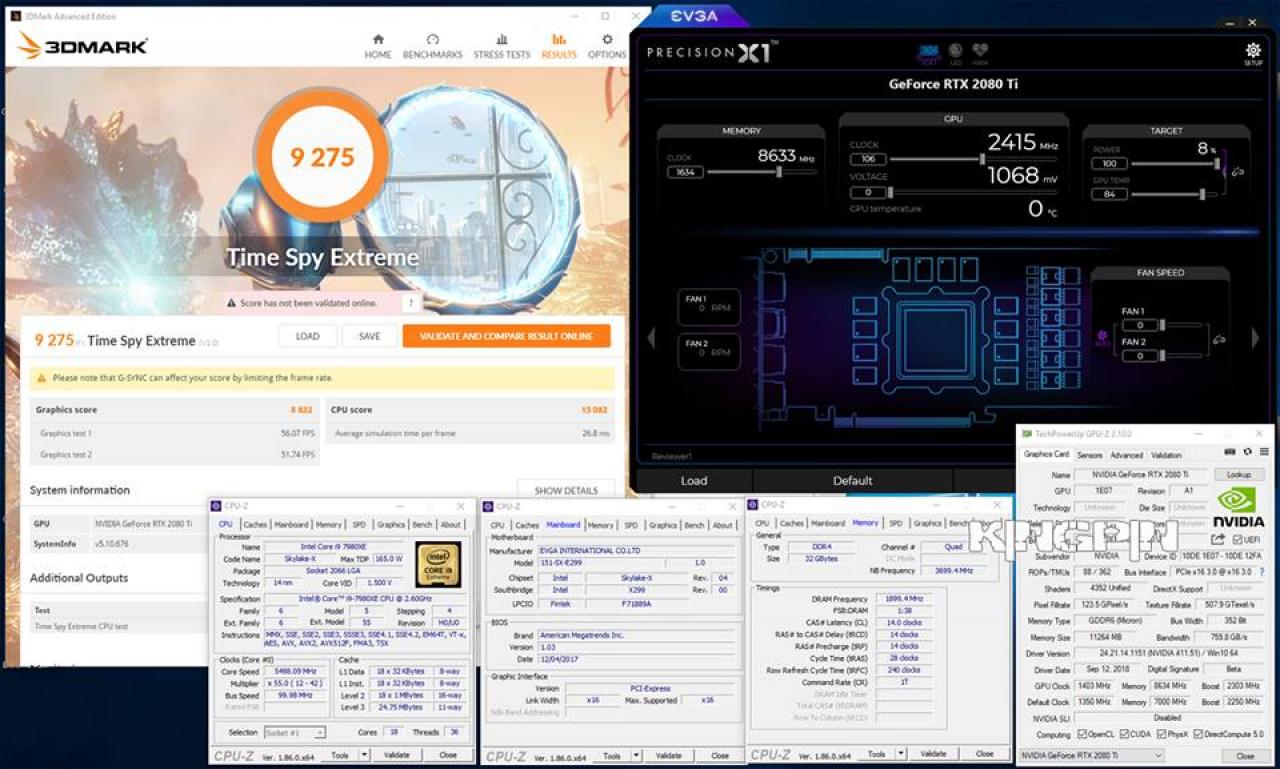 [20/09/2018] Nvidia Turing: Geforce RTX 2080 Ti dank OC und LN2 zu neuen Weltrekorden (4)