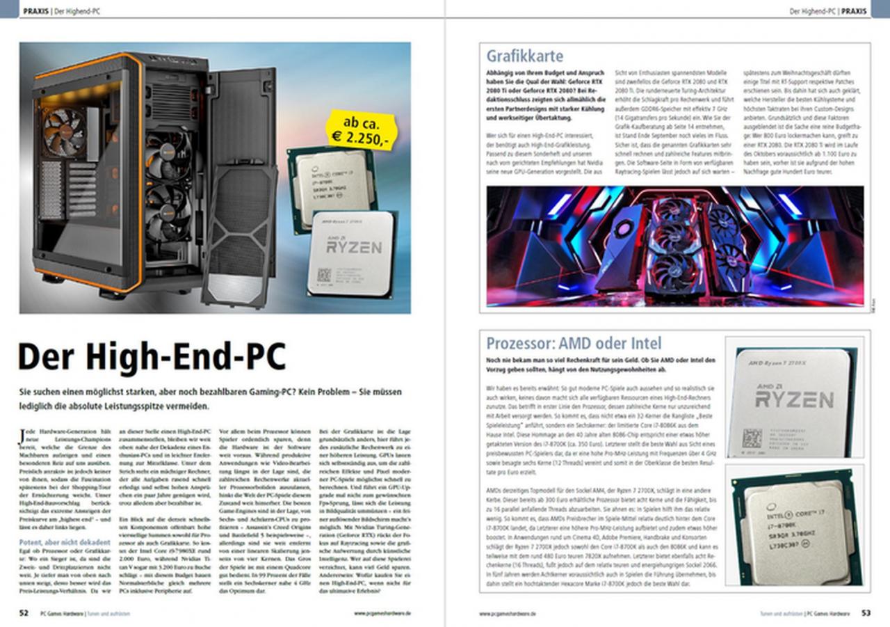 [25/09/2018] PCGH-Sonderheft 03/2018: Bauvorschlag High-End-PC