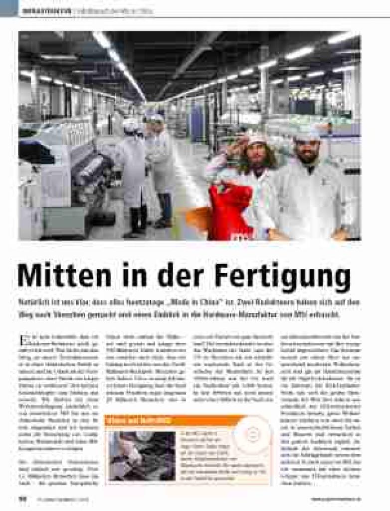 [02/11/2018] PCGH 12/2018 (#218): Fabrikbesuch bei MSI in China