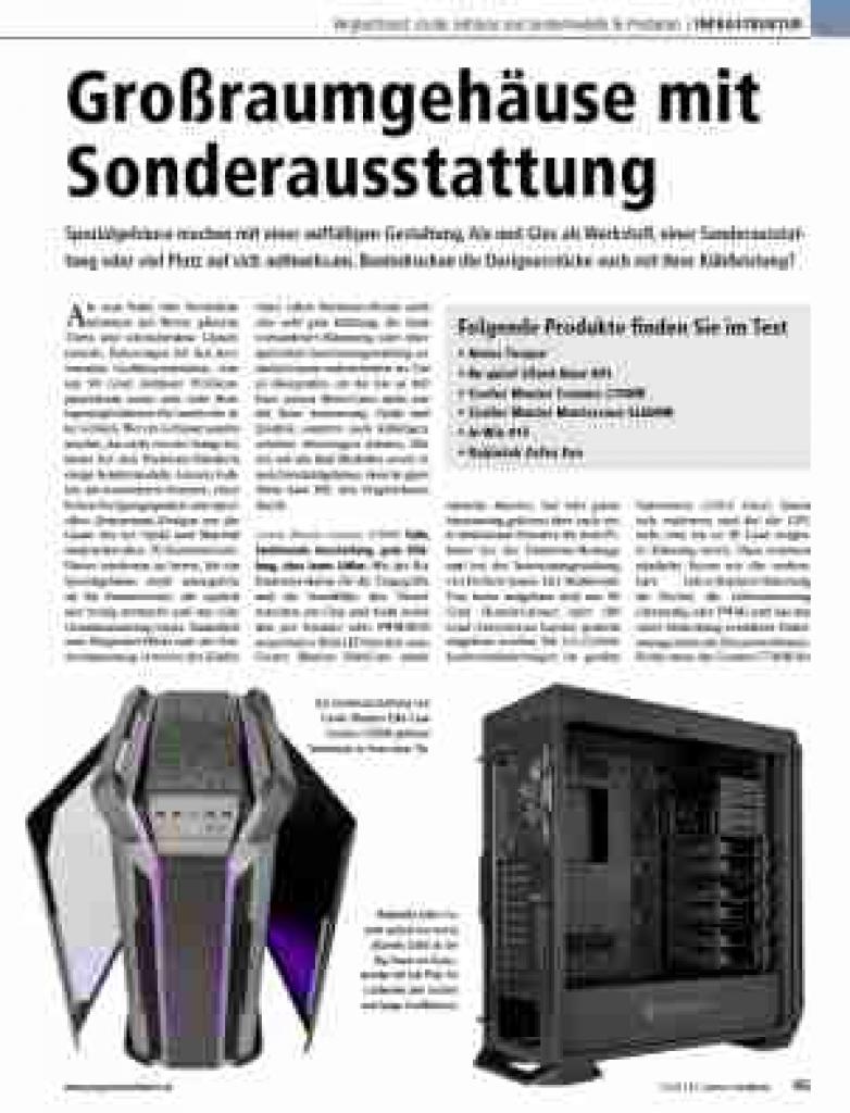 [02/11/2018] PCGH 12/2018 (#218): Test Spezialgehäuse