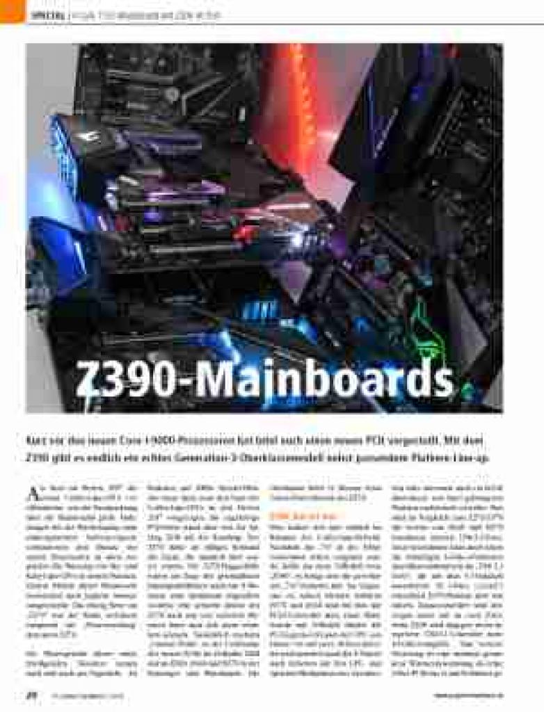 [02/11/2018] PCGH 12/2018 (#218): Test Z390-Mainboards