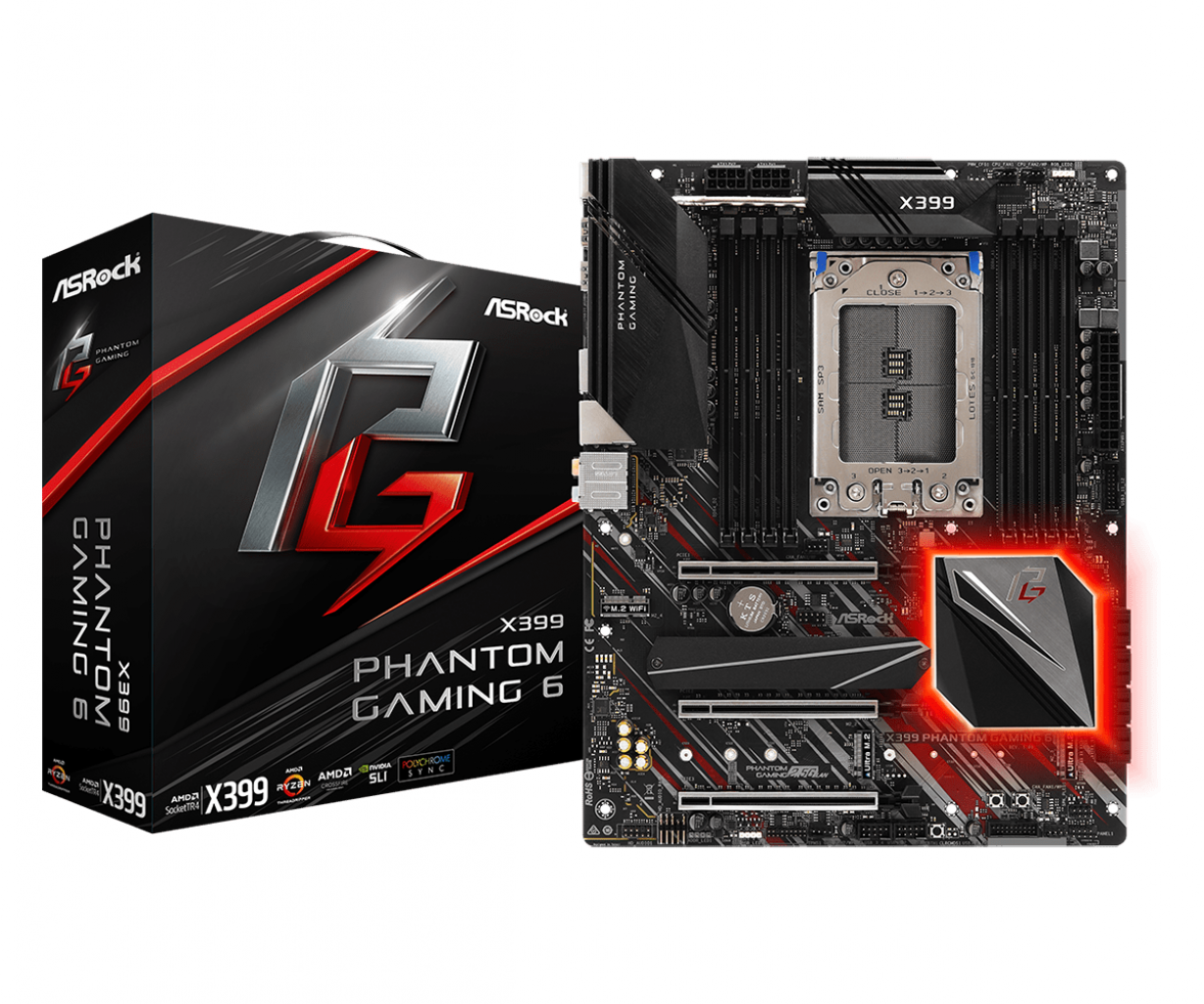 [27/11/2018] Asrock X399 Phantom Gaming 6: Einsteiger-Ryzen-Threadripper-Mainboard mit 2,5-Gigabit-LAN (1)