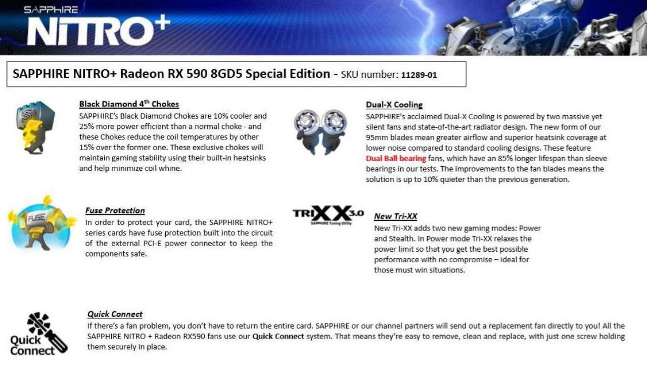 [10/11/2018] AMD Radeon RX 590: Vollständige Spezifikationen der Sapphire Nitro+ Special Edition bekannt (7)
