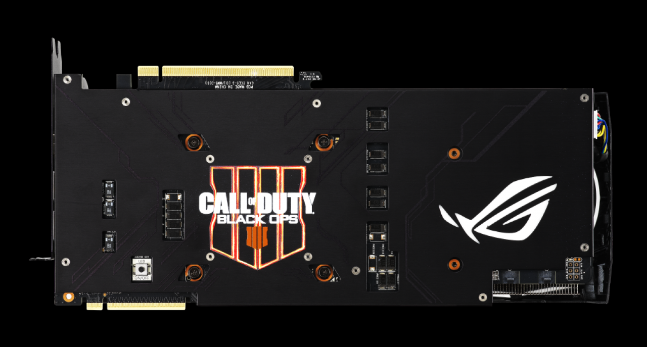 [06/12/2018] Asus ROG Geforce RTX 2080 Ti Strix Black Ops 4 Edition mit BO4-Emblemen (1)