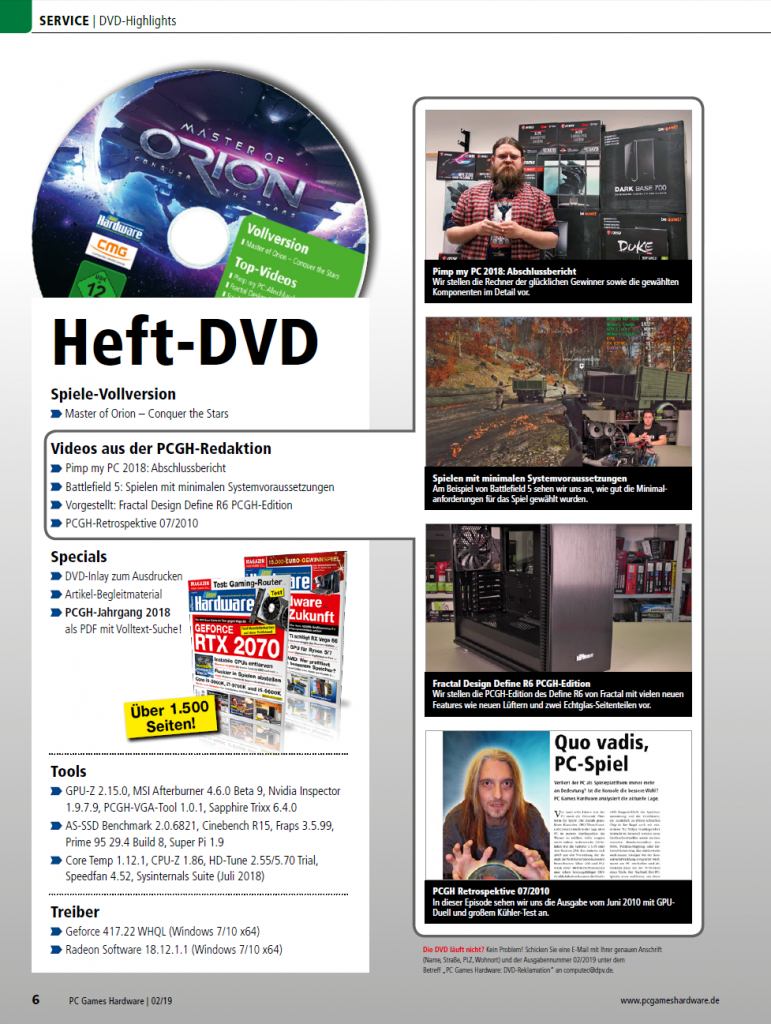 [17/12/2018] PC Games Hardware Ausgabe #220 02/2019 (5)