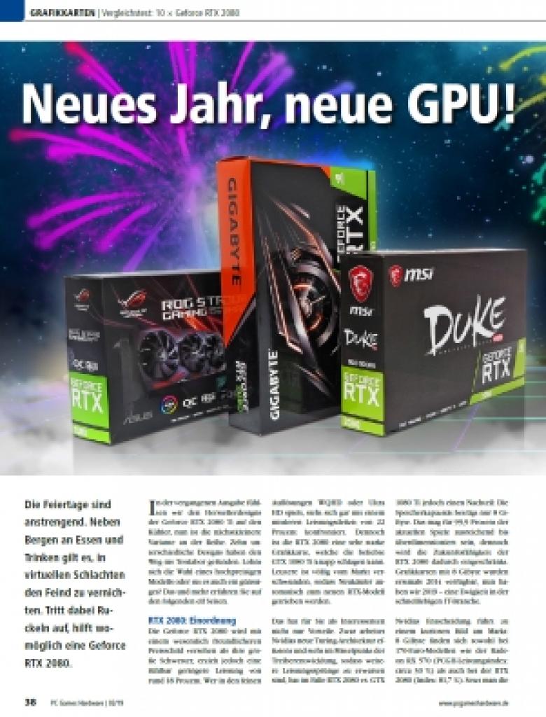 [17/12/2018] PC Games Hardware Ausgabe #220 02/2019 (20) Test von 10 × RTX 2080