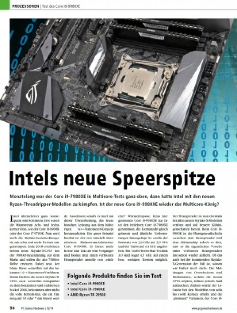 [17/12/2018] PC Games Hardware Ausgabe #220 02/2019 (8) Test: i9-9980XE