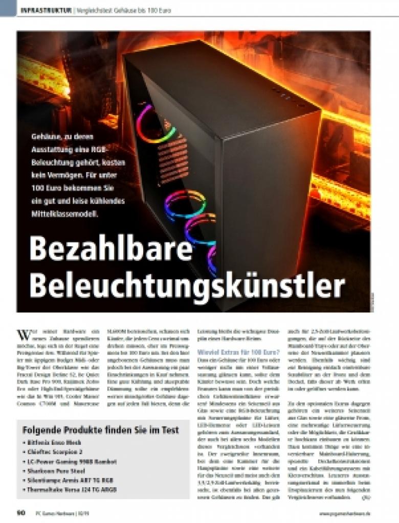 [17/12/2018] PC Games Hardware Ausgabe #220 02/2019 (13) Gehäuse unter 100 Euro