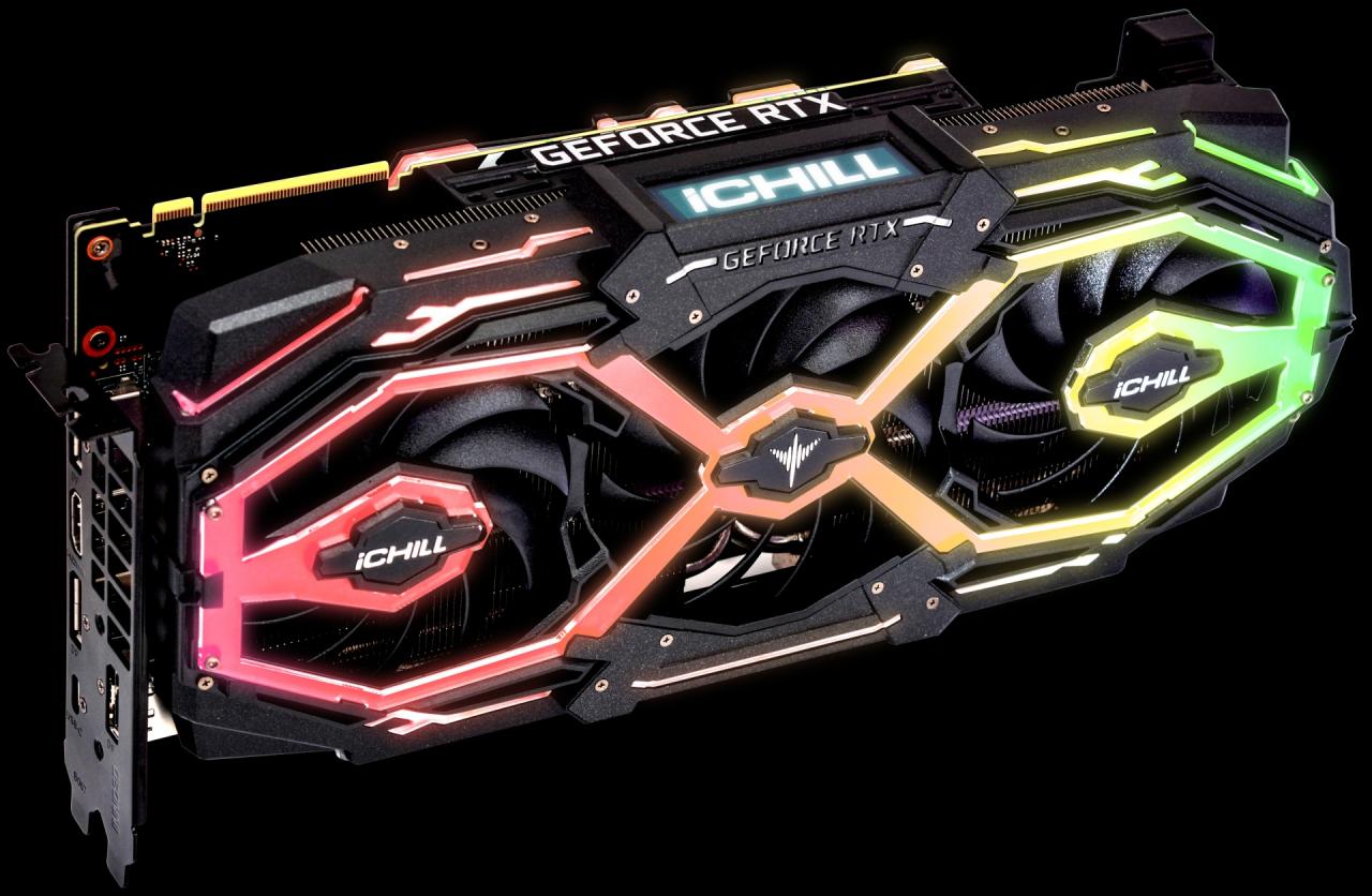 [13/12/2018] Inno3D Geforce RTX 2080/2070 iChill X3 Jekyll: OLED-Display und Wechsellüfter (14)