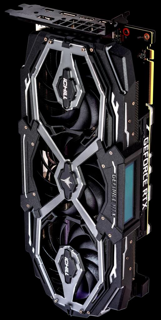 [13/12/2018] Inno3D Geforce RTX 2080/2070 iChill X3 Jekyll: OLED-Display und Wechsellüfter (18)