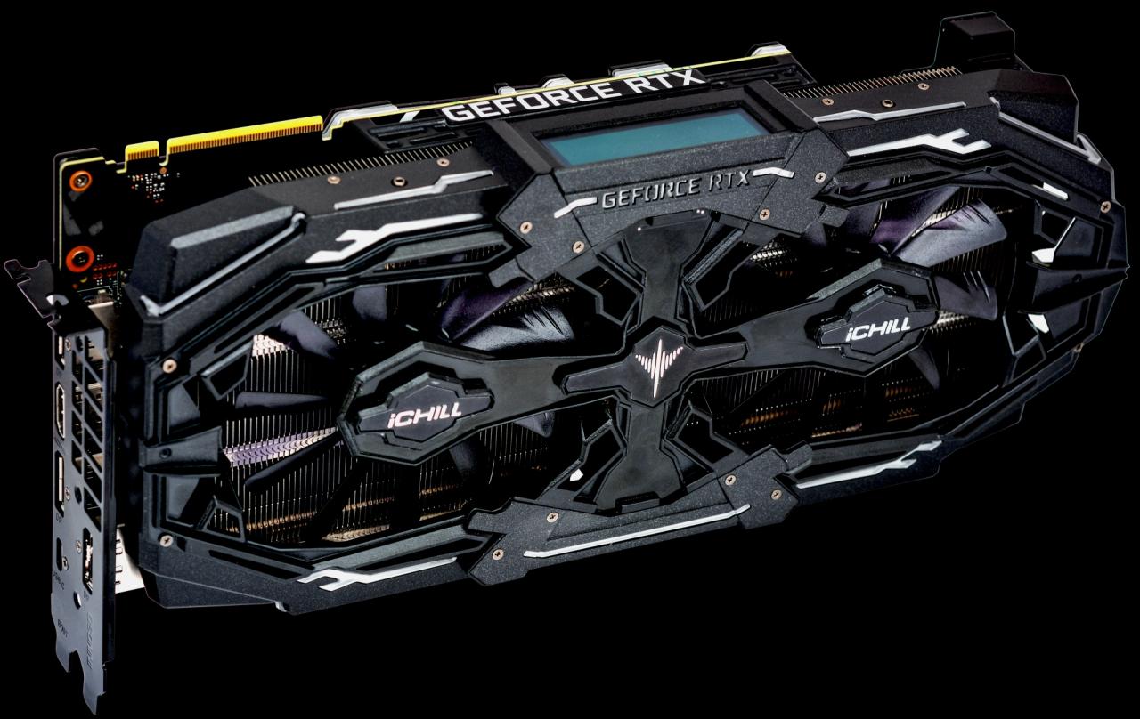 [13/12/2018] Inno3D Geforce RTX 2080/2070 iChill X3 Jekyll: OLED-Display und Wechsellüfter (23)